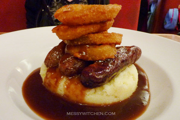 Sausages N Mash @ Garfunkel's Restaurant, Heathrow Airport, London